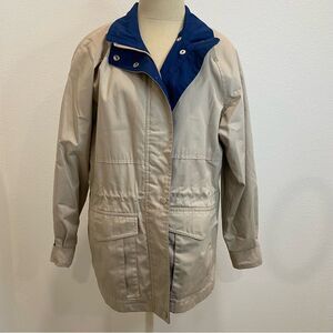 Vintage Towne by London Fog Tan Trench Coat Jacket Womens Size Small